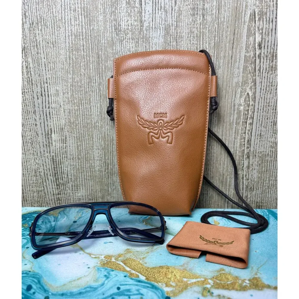 Never Worn - MCM Unisex Navigator Photochromic Blue Sunglasses